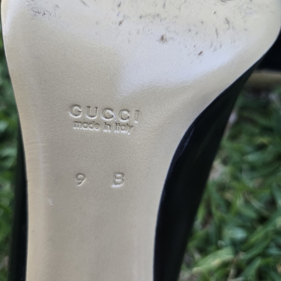 Gucci Classic Women's Mid-Heel Brown Leather Pump, Size 9B - Picture 11 of 13